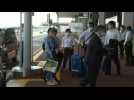 Belarusian athlete arrives at Japan airport