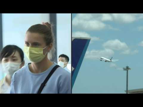 Tokyo 2020: Belarus athlete boards Vienna-bound flight from Japan