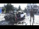 Aftermath of Kabul attack targeting defence minster, lawmakers