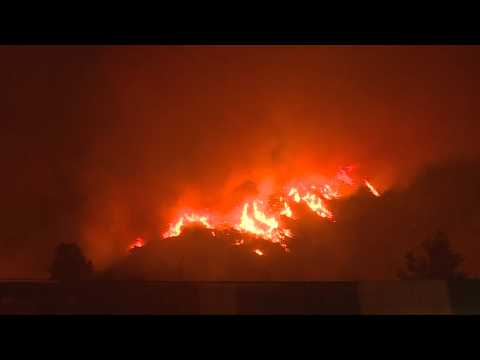 Deadly wildfires reach Turkish power plant