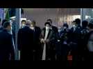 New Iranian president Raisi arrives to take oath before parliament