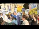 Assange supporters protest in London ahead of first hearing in extradition appeal