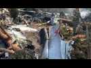 Images of Russian military plane crash site