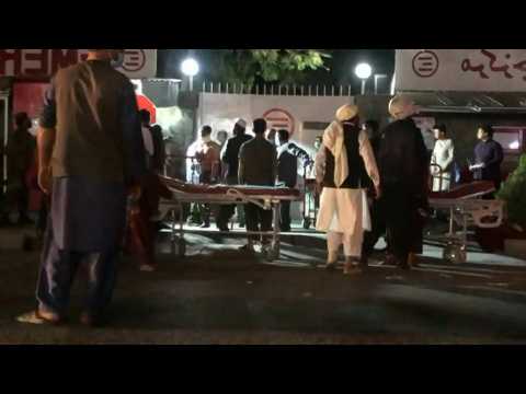 Scene outside Emergency Hospital in Kabul after deadly airport attack