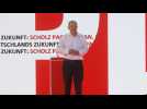 SPD party's main candidate Olaf Scholz attends campaign rally