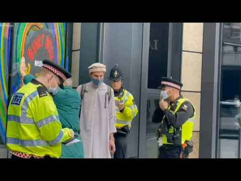 Extinction Rebellion protests in London's financial centre