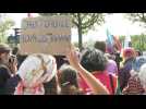 Protesters gather in Paris in support of Afghan women