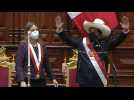 Pedro Castillo is sworn in as Peru's president