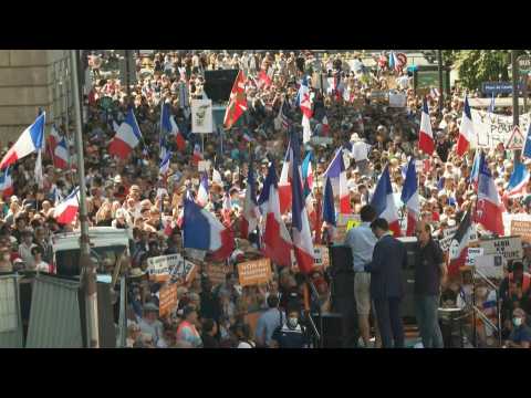 Paris anti-health pass demonstration called by Florian Philippot
