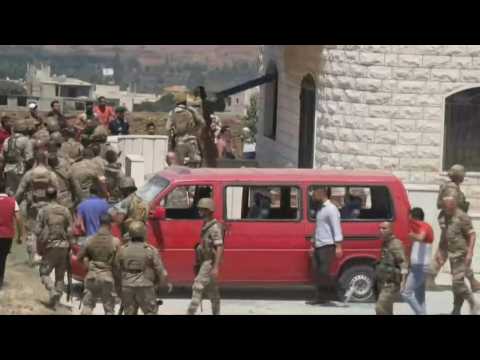 Angry Lebanese storm home of fuel tanker owner in Lebanon