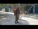 Images of Taliban fighters in Kabul's diplomatic Green Zone quarter