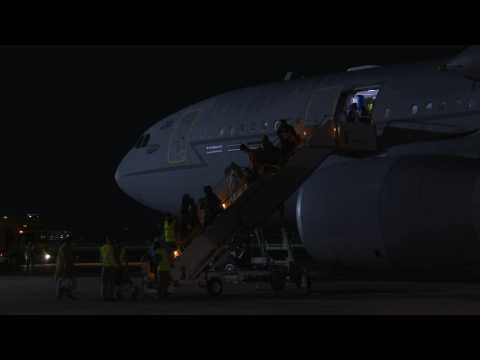 Another plane transporting Afghan evacuees lands at UK airfield