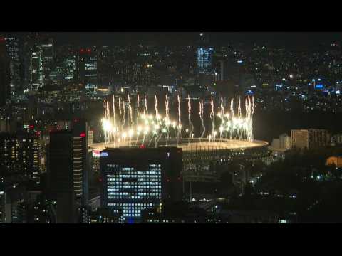 Tokyo 2020: Fireworks mark start of Paralympics opening ceremony