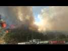 Turkish firefighters battle to extinguish blazes in resort town