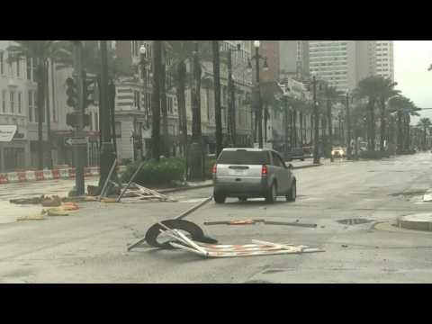 New Orleans' French Quarter covered with debris as Ida pummels Louisiana