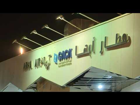 Aftermath of a drone attack on southern Saudi airport