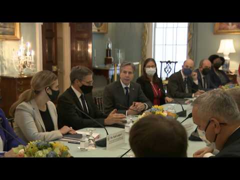 Blinken meets with Israeli counterpart Yair Lapid at State Department