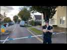 Police and media at scene where British MP David Amess was fatally stabbed