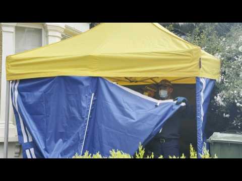 Police presence at the home of suspect held on suspicion of murdering UK MP David Amess