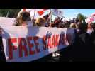Thousands rally in Georgia for jailed ex-president Saakashvili