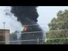 Smoke billows as fire breaks out at Lebanon fuel storage facilities