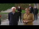 Merkel welcomes Italian President Sergio Mattarella in Berlin