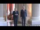Germany's Angela Merkel meets Belgian King Philippe in Brussels