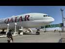 Afghan athletes board Qatari evacuation flight in Kabul