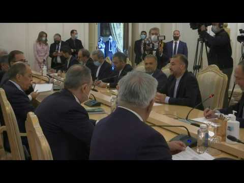 Russian FM Sergei Lavrov host talks with Iranian counterpart Hossein Amir-Abdollahian