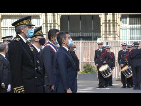 French interior minister pays tribute to victims of Oct 2019 police station attack