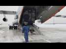 Russian Defence Ministry loads armoured vehicles onto planes for Kazakhstan