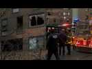 Scene outside New York City apartment fire which killed at least 19