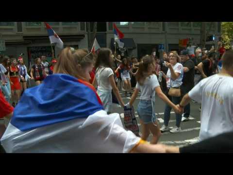 Australia: Djokovic supporters celebrate outside lawyers' office
