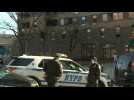 Scene outside New York City apartment fire which killed at least 19