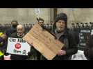 Assange supporters outside London High Court as he wins permission to appeal his extradition