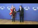 Liz Truss, UK Foreign secretary, meets Maros Sefcovic, vice-president of EU commission