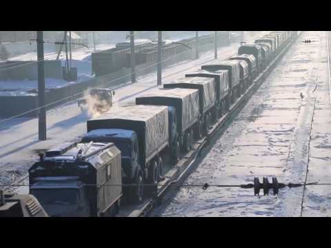 Russian MOD footage shows military trucks transported from eastern Russia to Belarus
