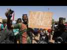 Demonstration in Burkina Faso capital in support of coup