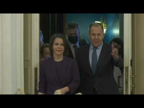 Russia's FM Lavrov meets his German counterpart Baerbock