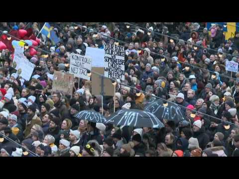Thousands protest against Covid vaccination pass in Sweden's capital