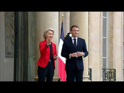 France's Macron welcomes EU's Von der Leyen in Paris