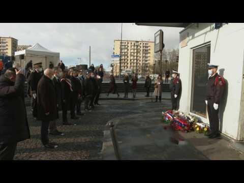 2015 Paris attacks: commemorations in front of the Hyper Cacher store