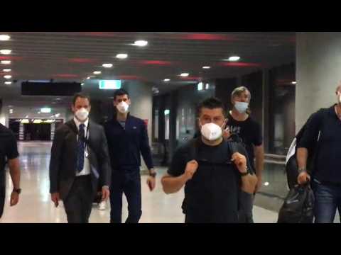 EXCLUSIVE: Novak Djokovic in Melbourne airport after losing fight against Australia deportation