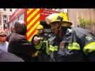Ramaphosa visits South African national assembly after fire breaks out