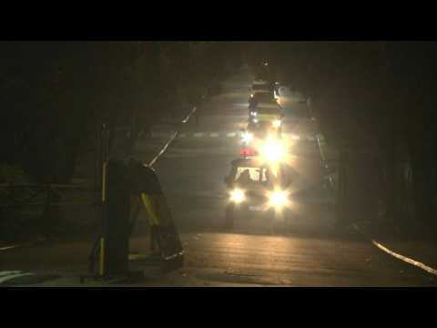 Motorcade of Sri Lanka's deposed ex-president after arrival at Colombo airport