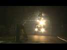 Motorcade of Sri Lanka's deposed ex-president after arrival at Colombo airport