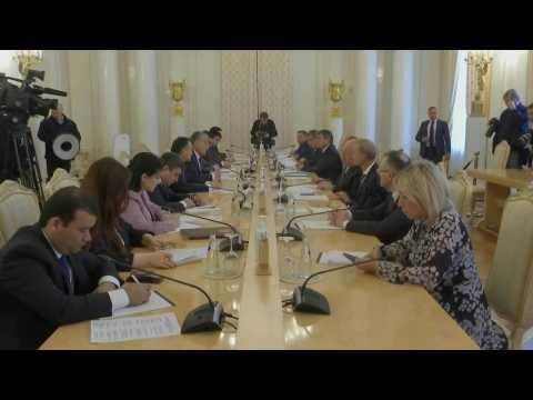 Russia's Sergei Lavrov meets Tajik counterpart Sirojiddin Muhriddin in Moscow