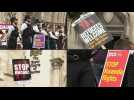 Protesters outside UK high court for Rwanda deportation challenge