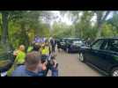 Royal Family members return to Balmoral Castle after church service