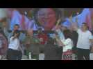 Lula attends campaign rally in outskirts of Sao Paulo